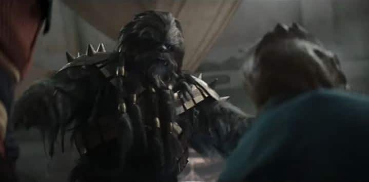 Black Krrsantan attacca i trandoshani