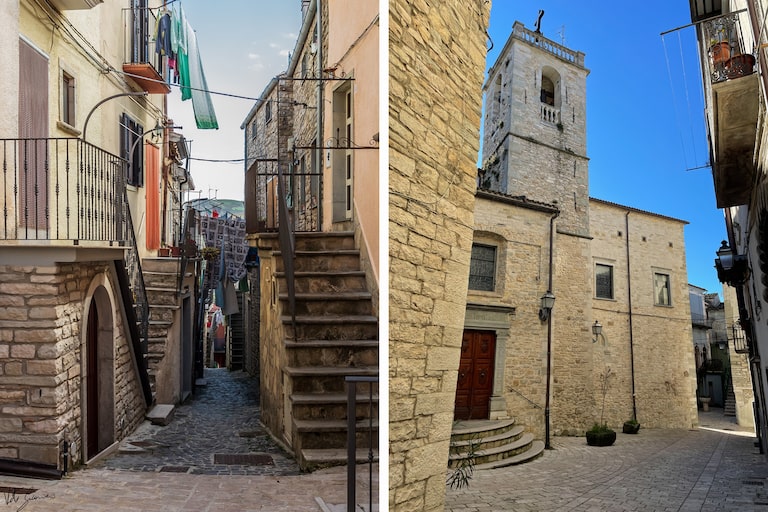 La città italiana Roseto Valfortore.