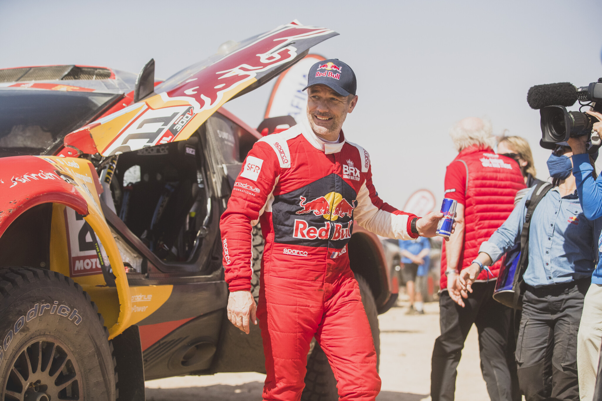 Loeb al traguardo soddisfatto del suo 2° posto (Flavien Duhamel/Red Bull Content Pool)