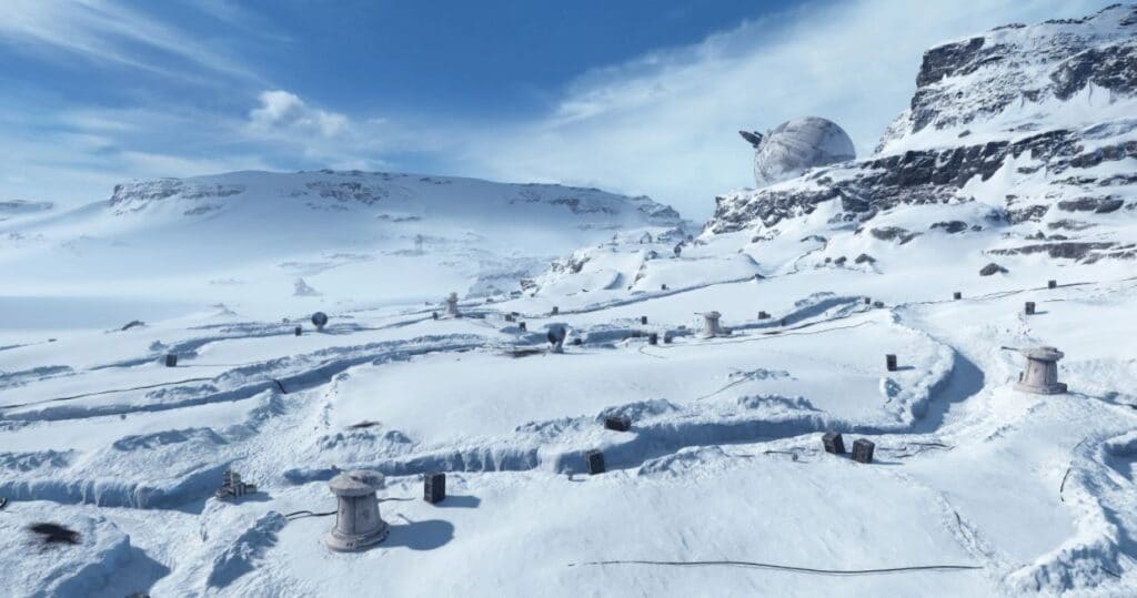 La base Echo dall'esterno