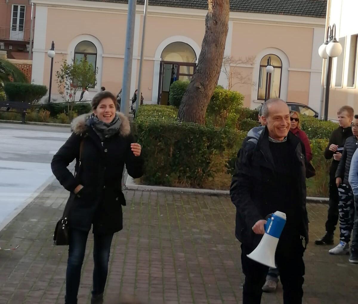 Quando Maria Chiara Giannetta fu ospite della scuola Parisi-De Sanctis - Maria Chiara Giannetta ospite Parisi- De Sanctis nel 2018