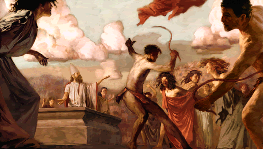 “Lupercalia”, olio su tela di Andrea Camassei (1635), Museo del Prado, Madrid.