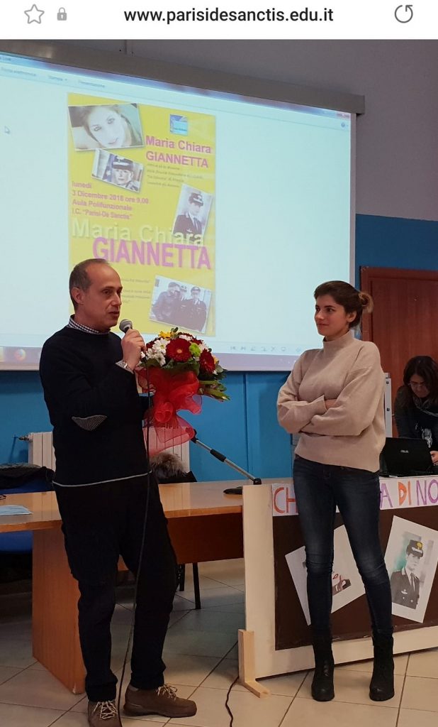 Quando Maria Chiara Giannetta fu ospite della scuola Parisi-De Sanctis