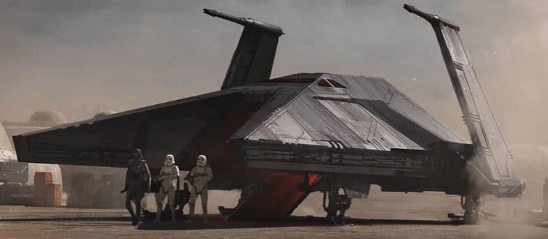 La nave di un inquisitore nella clip della serie