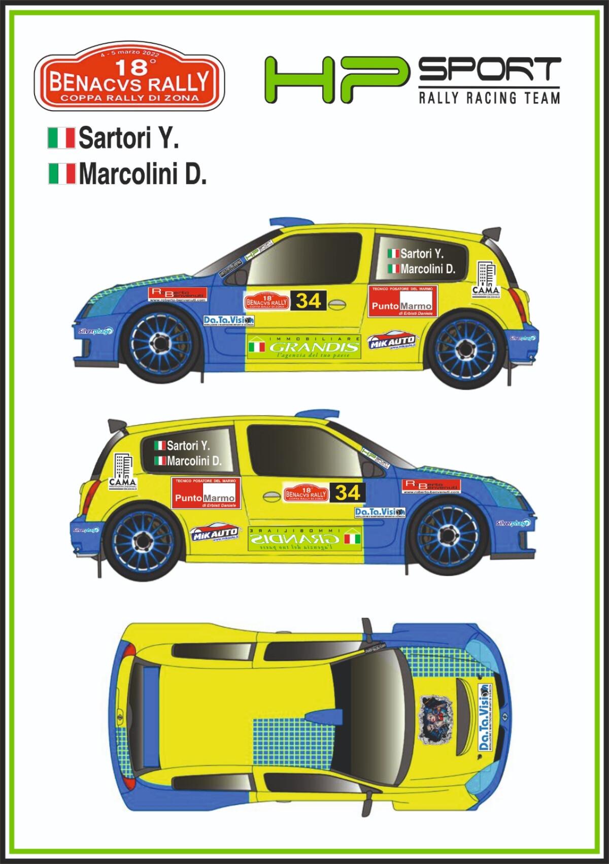 Yuri Sartori rientra al Benacus Rally - 