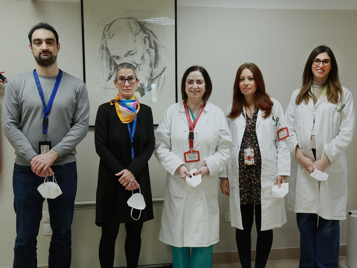 Cancro al seno. "A Casa Sollievo c'è l'algoritmo Portent per individuare casi a rischio metastasi" - I ricercatori Andrea Fontana, Elena Binda, Paola Parrella, Michelina Rendina e Barbara Pasculli