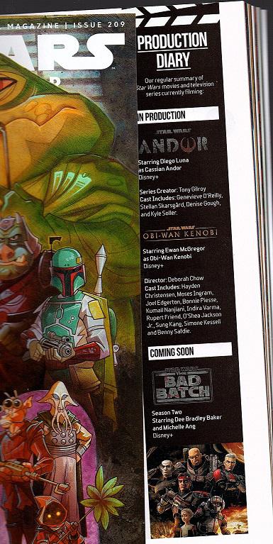 La pagina di Star Wars Insider 209