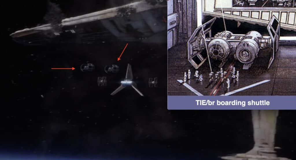 Il TIE boarding shuttle in Rogue One