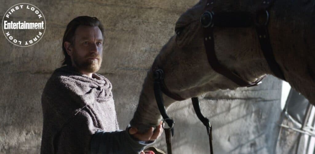 Obi-Wan con un Eopie di Tatooine