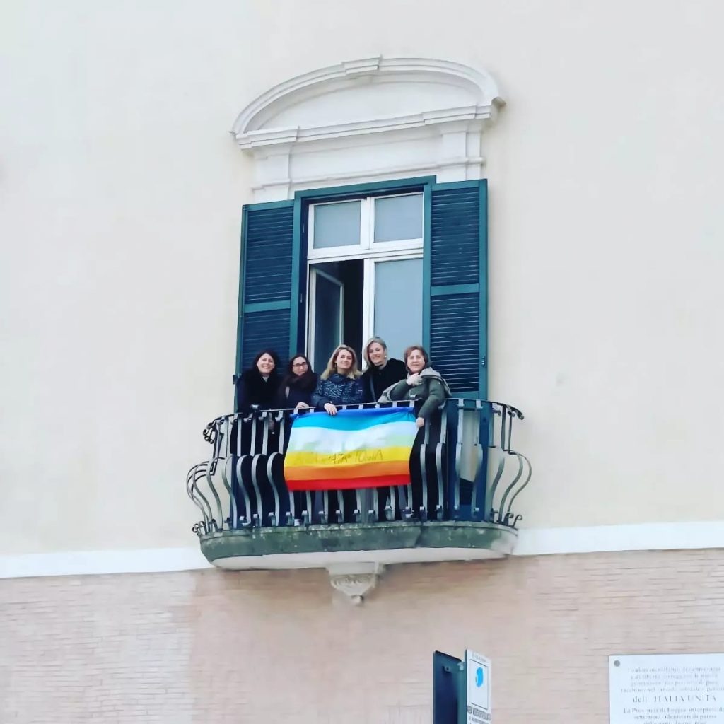 Dal balcone di Palazzo Dogana con Assunta Di Matteo