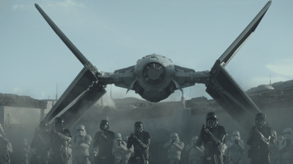 Il TIE Outland di Moff Gideon