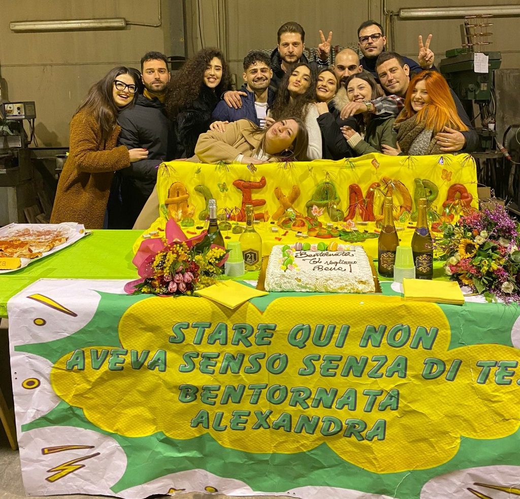 Alla festa con gli amici