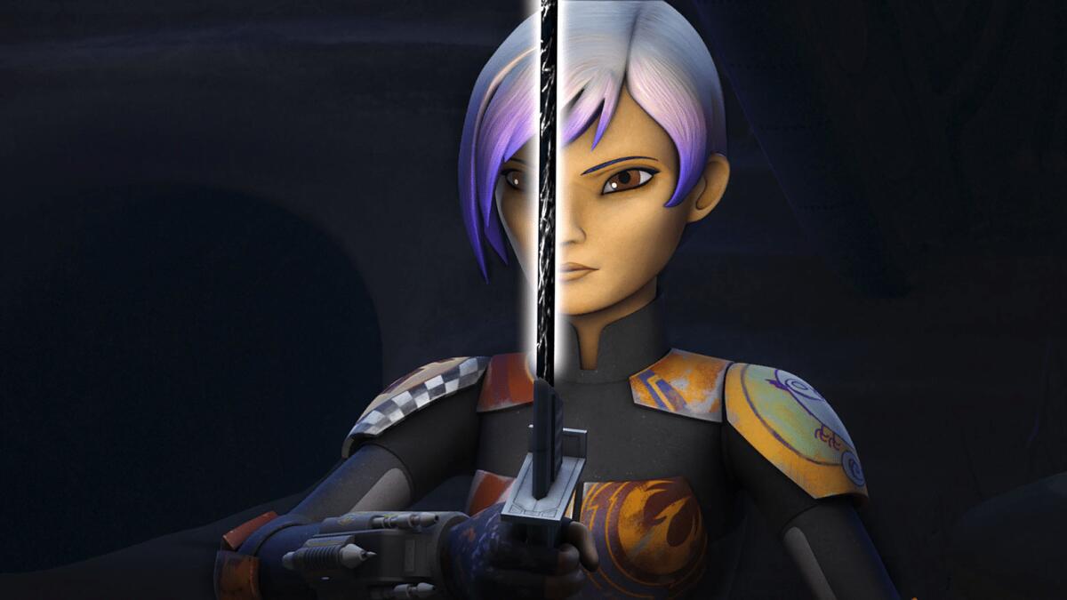Sabine Wren: la teoria secondo la quale sarebbe sensibile alla Forza - Sabine con la Darksaber