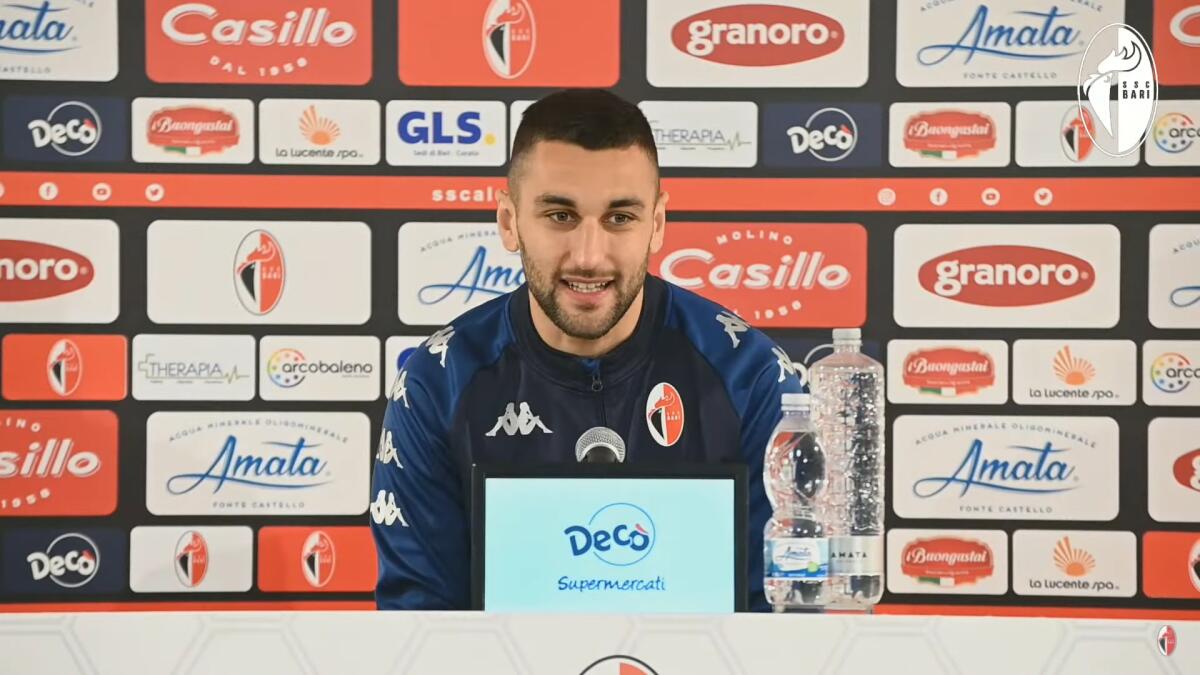 Serie C, che gol di Maita in Bari-Avellino! - Immagine in evidenza: Mattia Maita - crediti foto: canale ufficiale YouTube SSC Bari