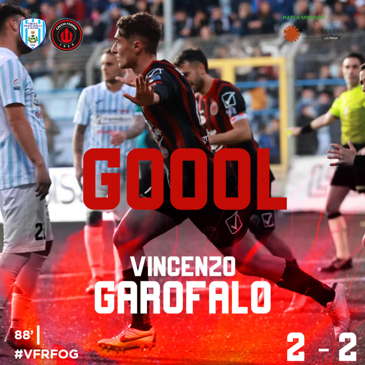 Foggia, Garofalo: "Un onore giocare con questi colori" - Immagine in evidenza: Vincenzo Garofalo - crediti foto: pagina ufficiale Facebook Calcio Foggia 1920