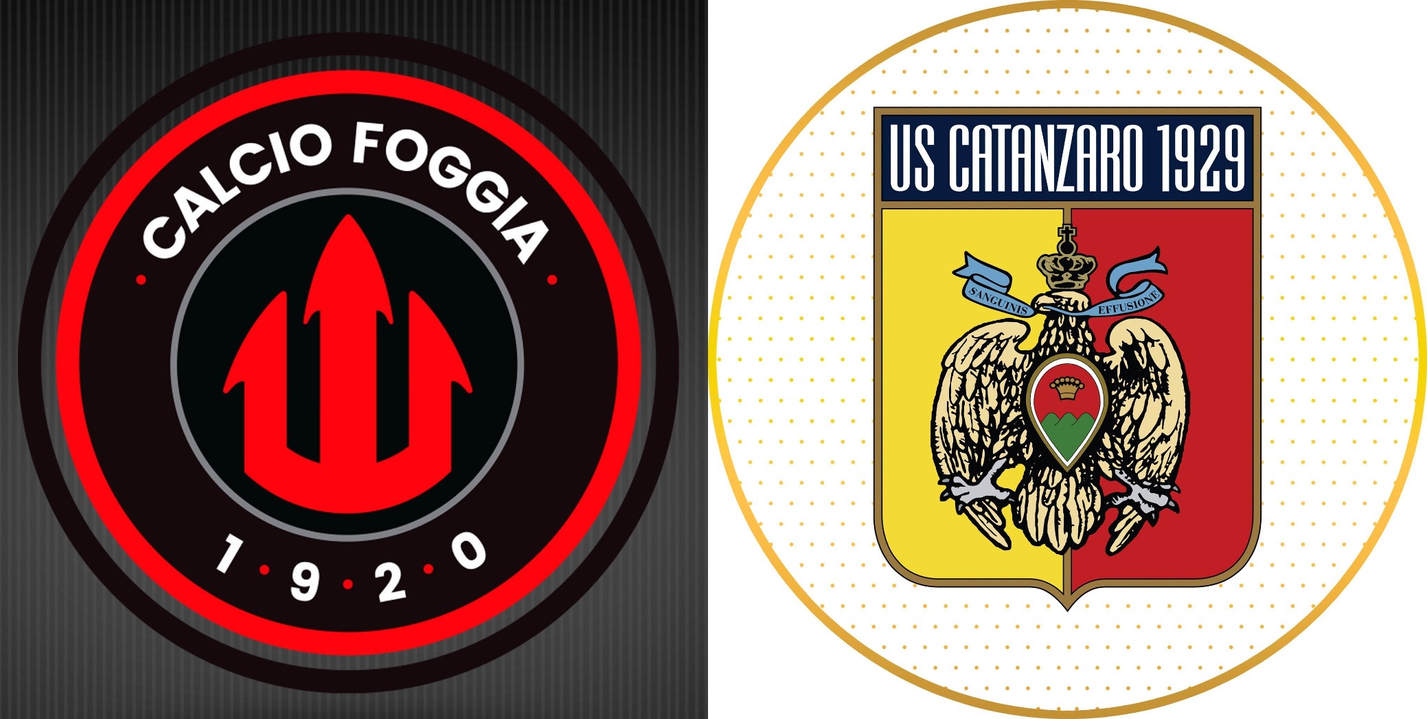 Immagine in evidenza: Foggia-Catanzaro - crediti foto: pagine ufficiali Facebook delle società, rispettivamente per i due stemmi