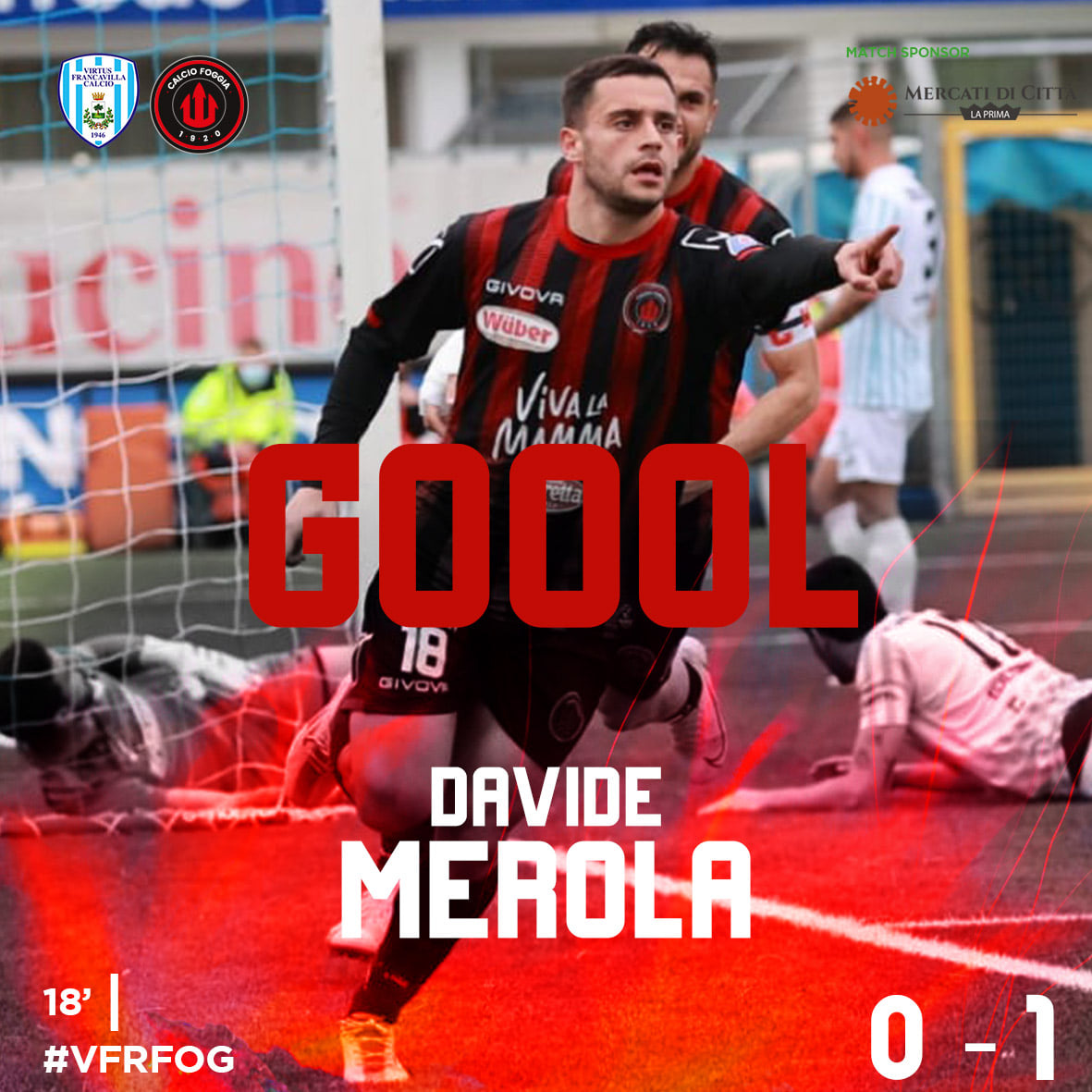 Immagine in evidenza: Davide Merola - crediti foto: pagina ufficiale Facebook Calcio Foggia 1920