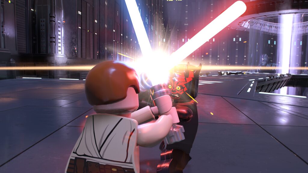 Obi-Wan e Darth Maul in LEGO Star Wars The Skywalker Saga