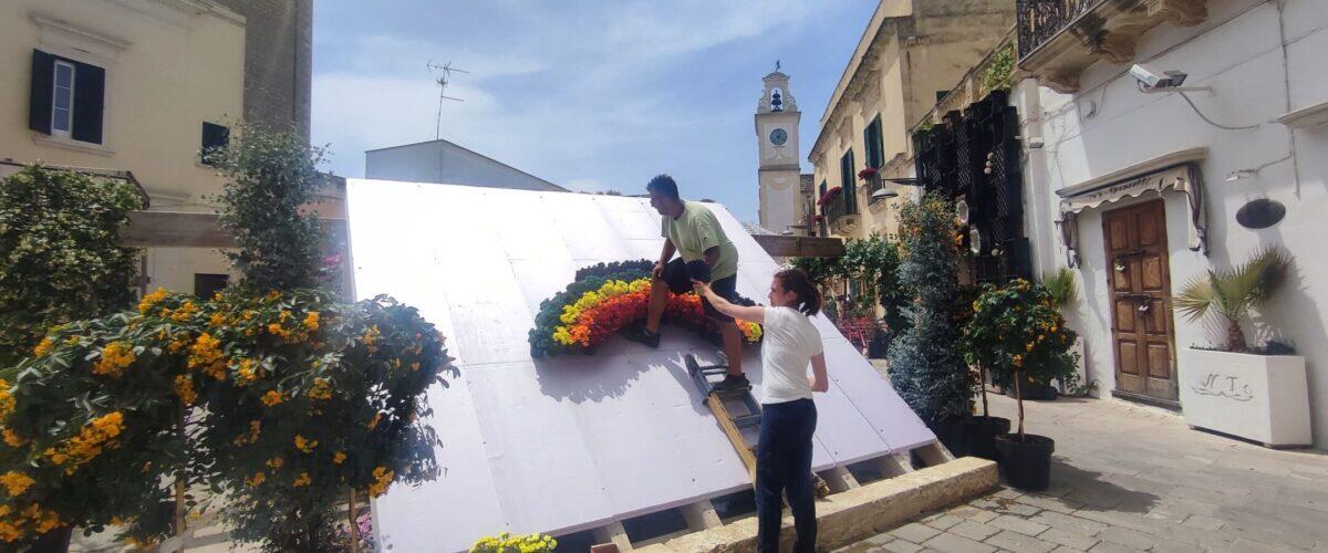 Fiori a Leverano di artiste ucraine: “Messaggio di speranza con gli uomini al fronte” - Foto: Salento web news