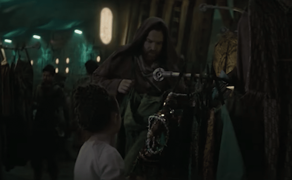 Obi-Wan e Leia in fuga