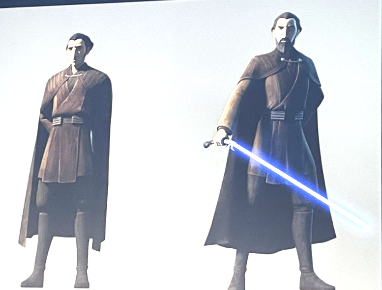 Concept del giovane Conte Dooku