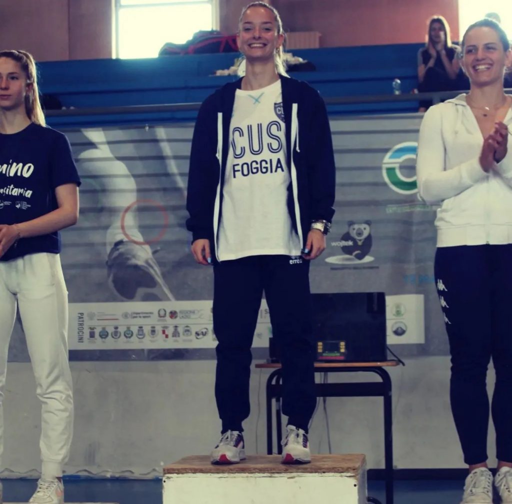 Campionati università di Foggia, oro nella sciabola per Gaia Pia Carella