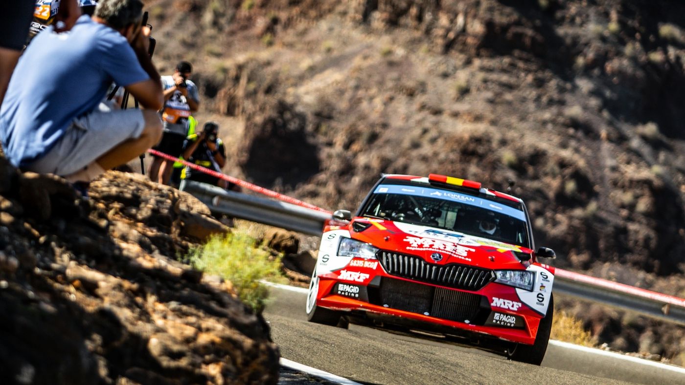 Llarena e Sara Fernandez ancora al comando dell'ERC dopo le Canarie (Foto: FIA ERC)
