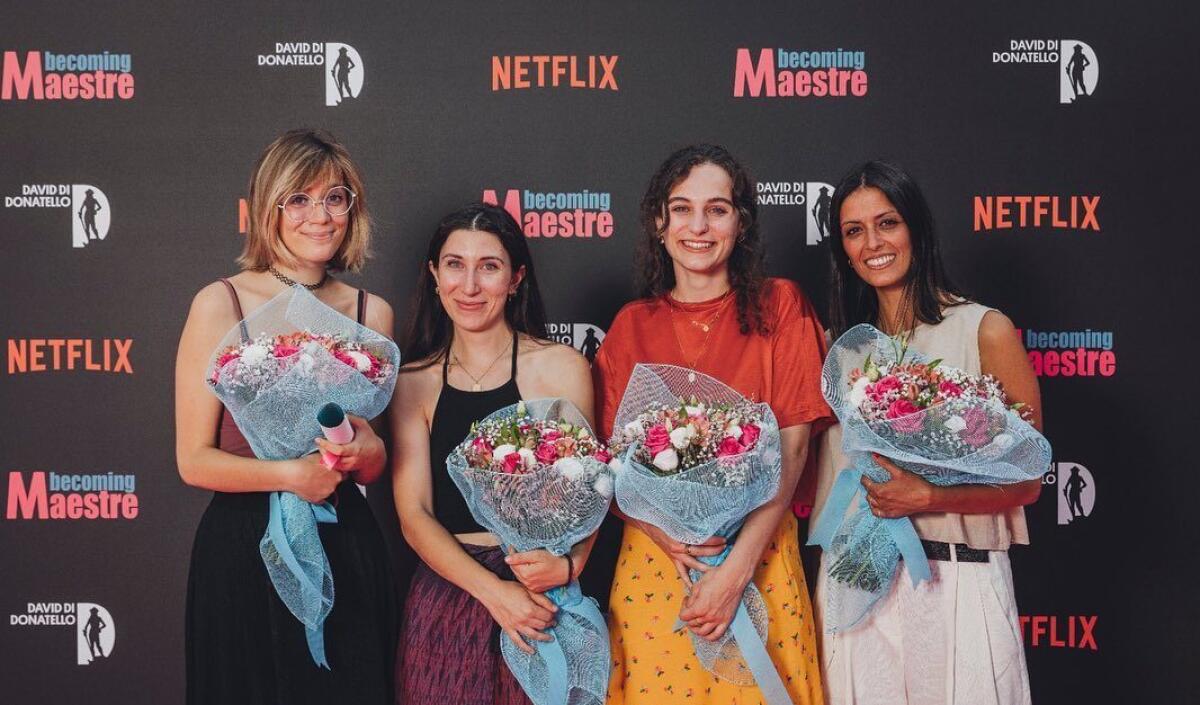 “Becoming maestre”, talenti femminili dietro la macchina da presa - In foto di copertina da sinistra Elisabetta Giannini, Martina Zerpelloni, Emma Gasparini Papotti, Provvidenza Tesauro)