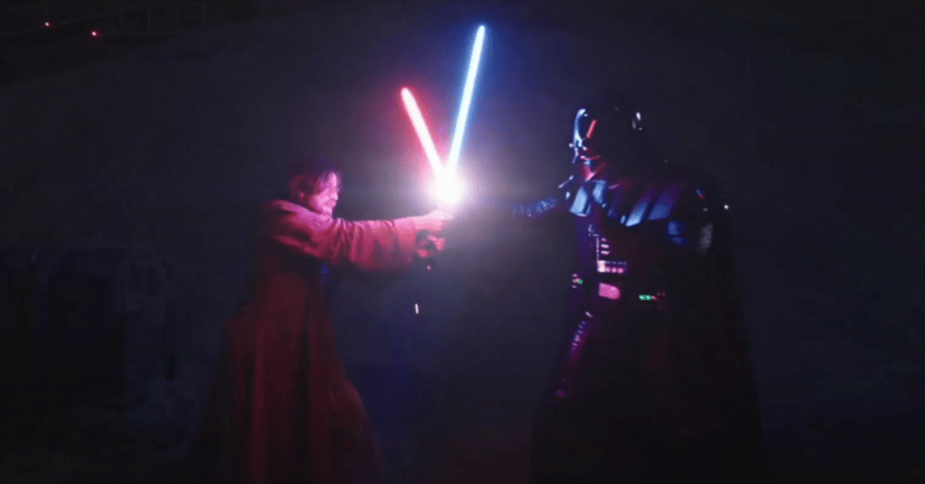 Lo scontro tra Obi-Wan e Darth Vader