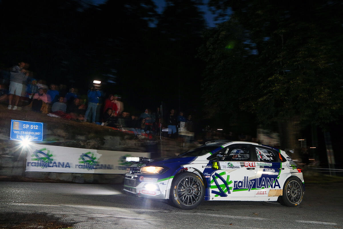 Pinzano-Zegna aprono il Rally Lana con il miglior tempo in notturna - 