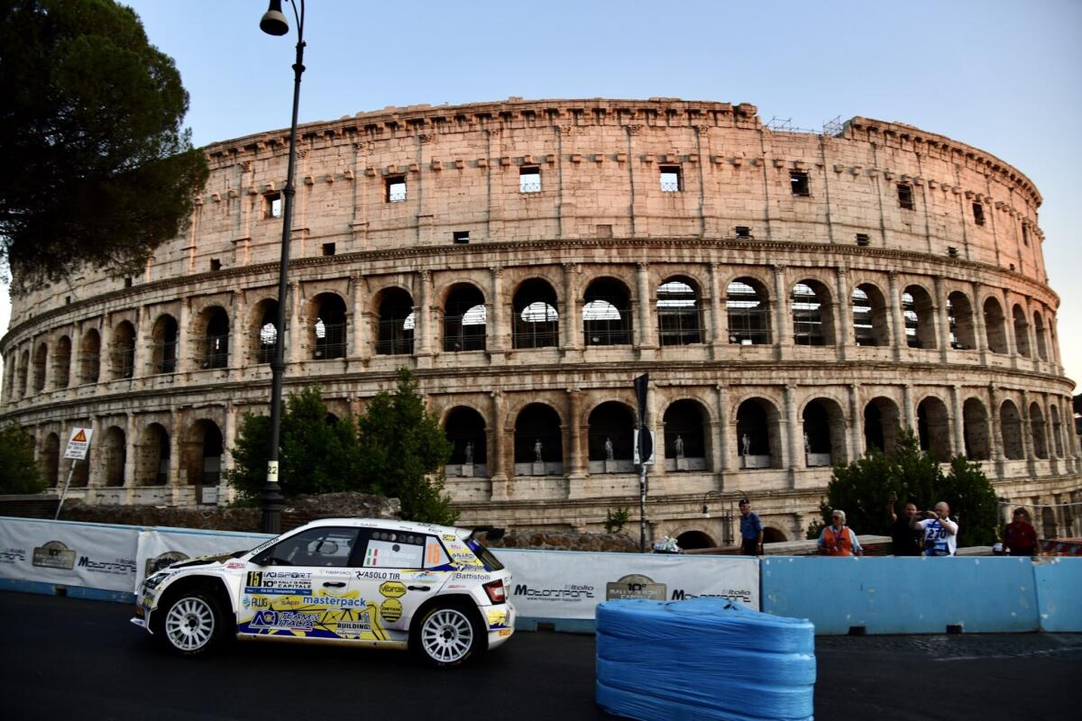 De Tommaso-Ascalone, su Skoda Fabia, primi leader del Rally di Roma Capitale - 