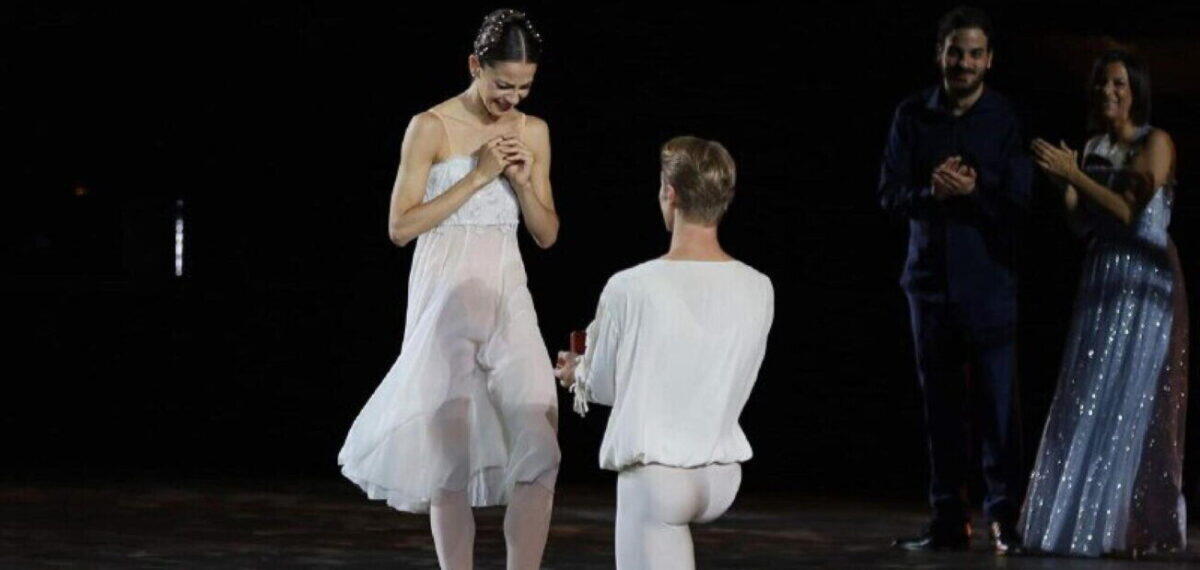Dichiarazione d’amore fra i ballerini di Roberto Bolle, sorpresa all’Arena - Foto: tristemondo.it