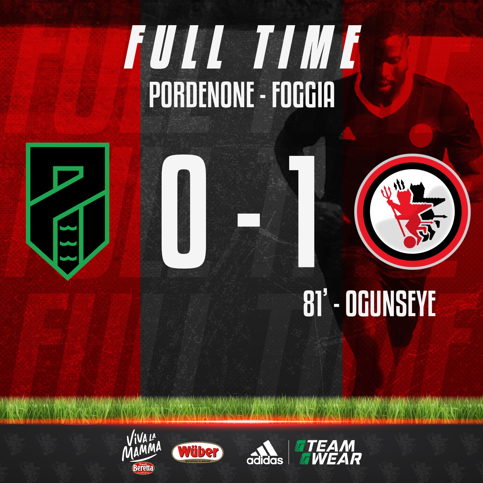 Immagine in evidenza: Pordenone-Foggia 0-1 - crediti foto: pagina ufficiale Facebook Calcio Foggia 1920