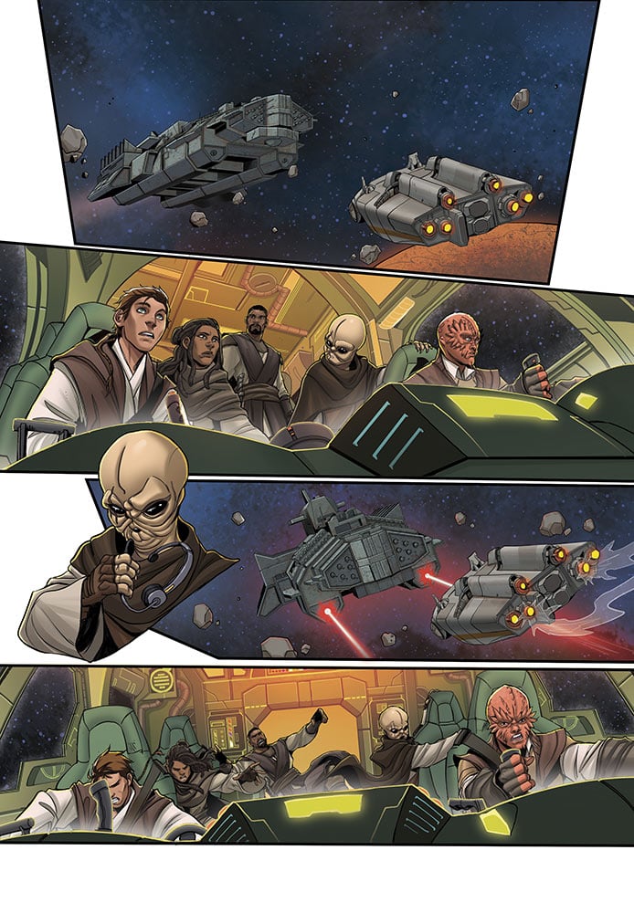 Una tavola di The High Republic: The Nameless Terror