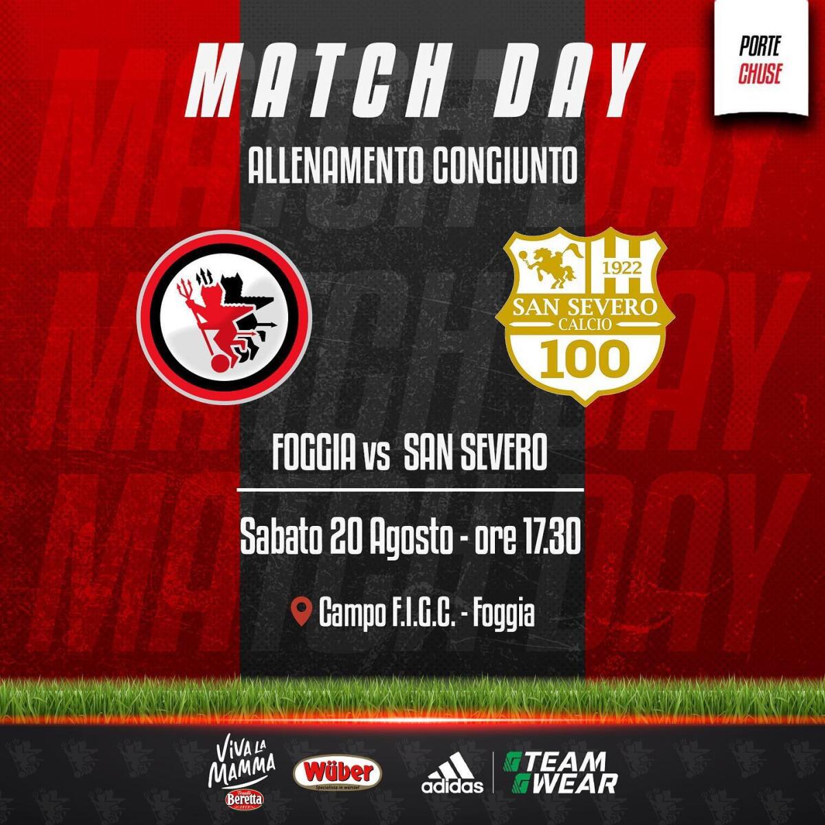 Amichevoli Foggia, dove vedere il match col San Severo - Immagine in evidenza: Foggia-San Severo - crediti foto: pagina ufficiale Facebook Calcio Foggia 1920