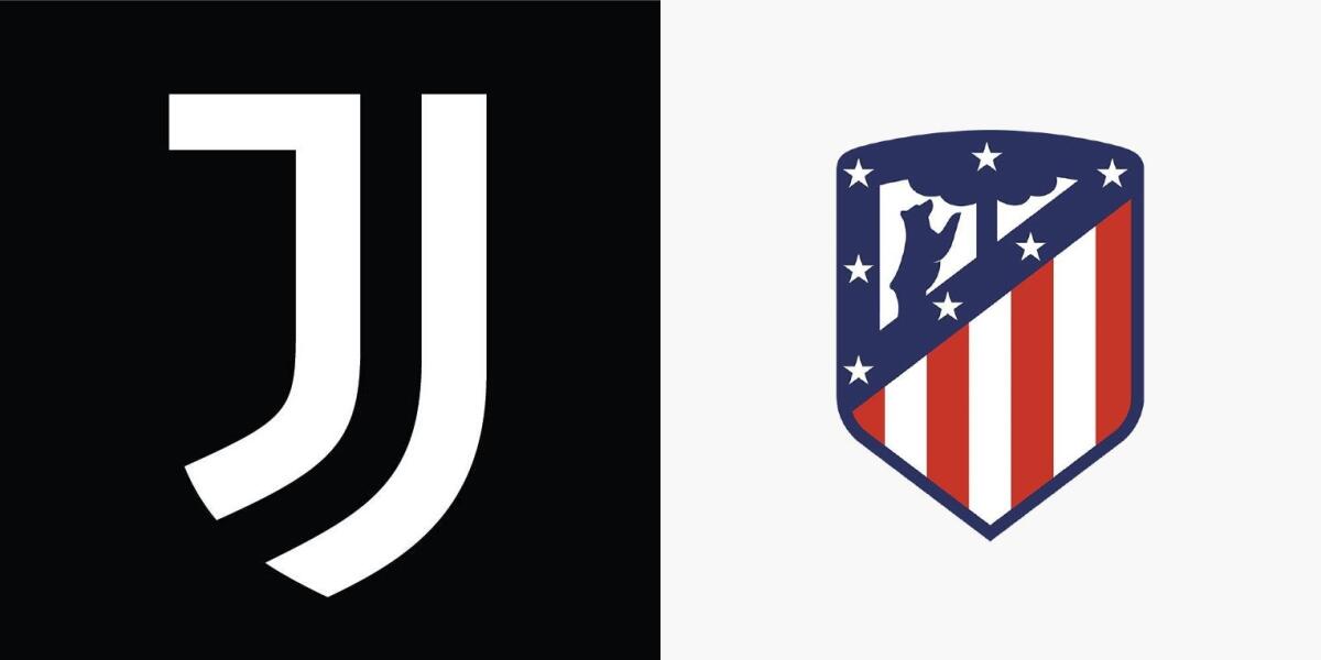 Amichevoli, Juventus-Atletico Madrid si giocherà a Torino - Immagine in evidenza: stemmi Juventus-Atletico Madrid - crediti foto: pagine ufficiali Facebook delle società