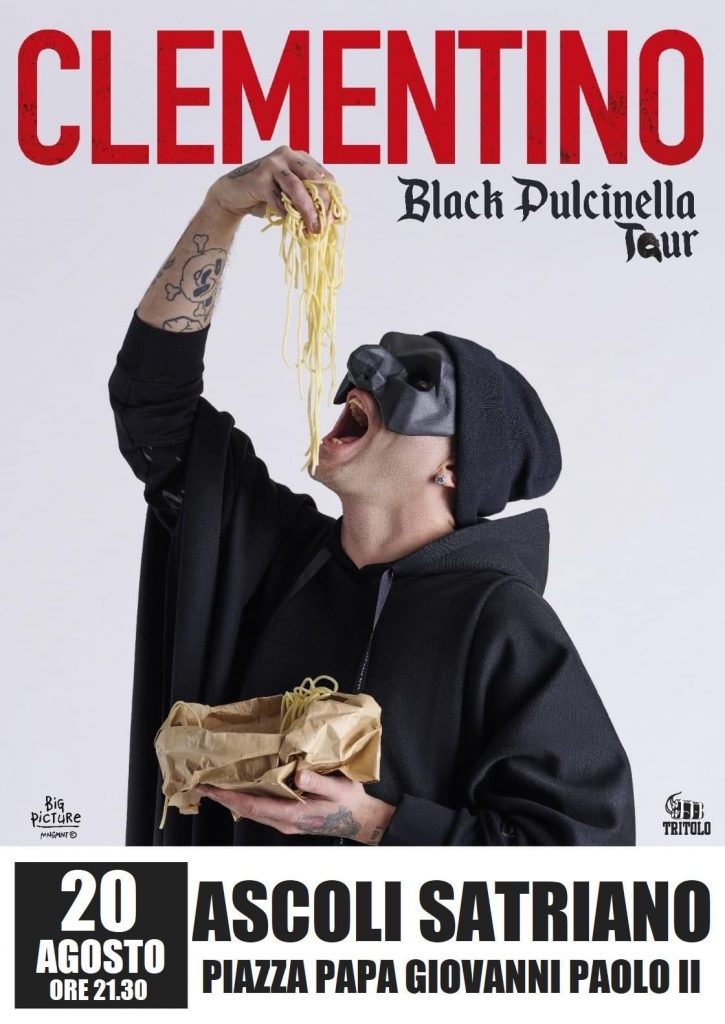 Clementino in tour con il “Black Pulcinella”, fra suoni di ieri e nuova scena urban partenopea
