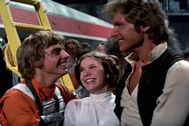 Luke, Leia e Han in Episodio IV.Da: the wrap