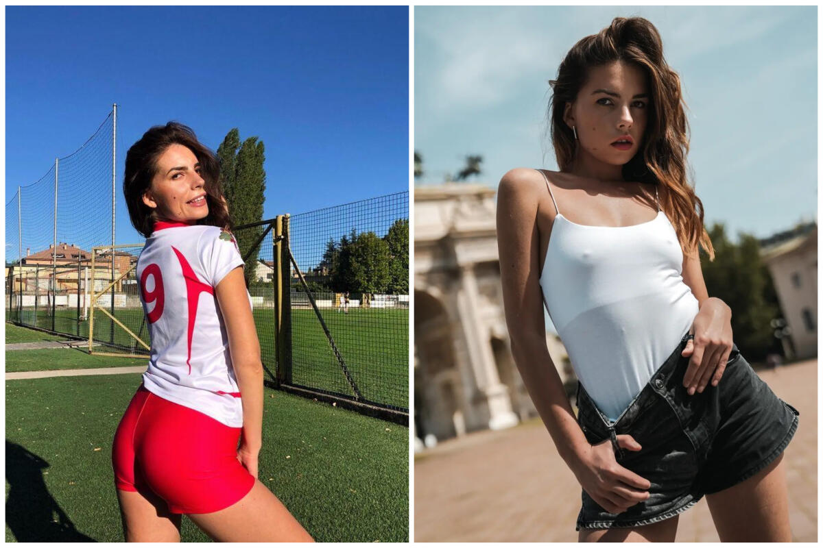 Petya Bogdanova in campo con la Nazionale Modelle per una partita 'del cuore' - 