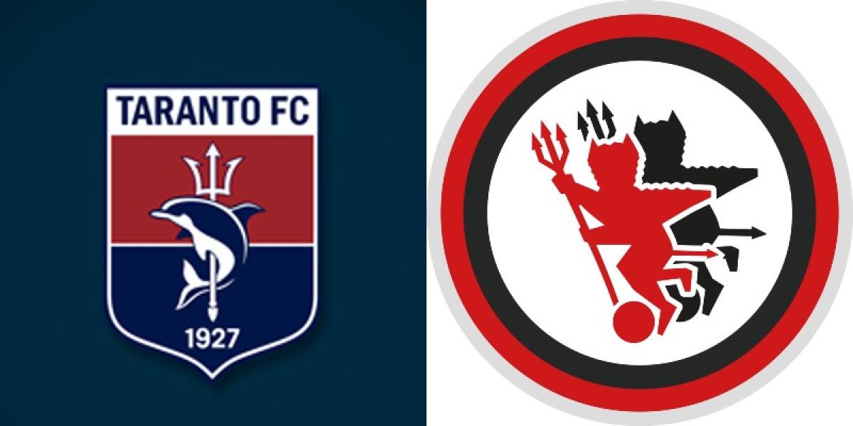 Serie C, Taranto-Foggia: dirige Tremolada di Monza - Immagine in evidenza: stemmi Taranto-Foggia - crediti foto (di entrambe): pagine ufficiali Facebook delle due società