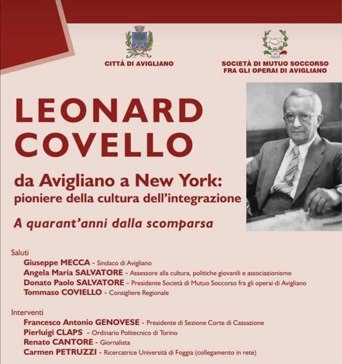Foggia-New York sulle orme di Leonard Covello, la ricerca dell’Università