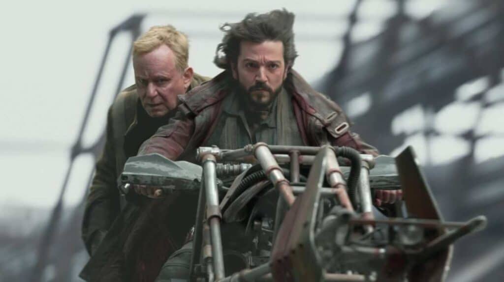 Cassian e Luthen Rael nel terzo episodio