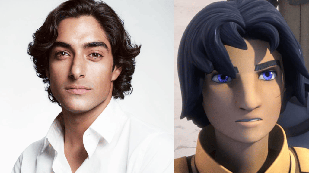 L'attore Eman Esfandi ed Ezra Bridger