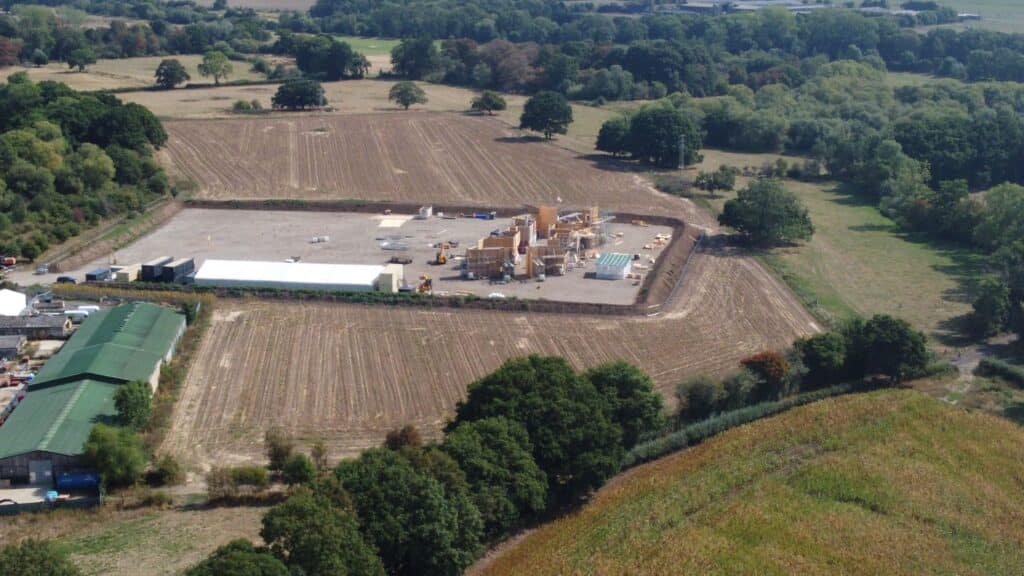 Il set visto dall'alto