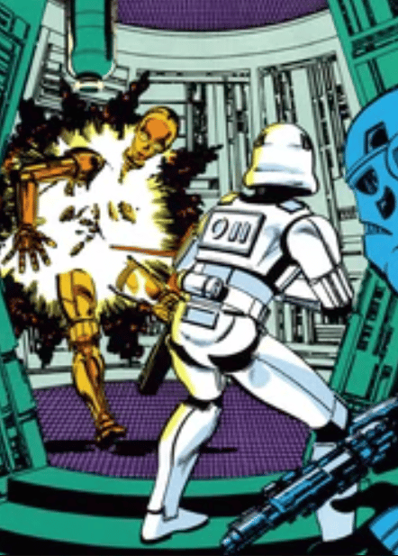 Drazin spara a C-3PO su Cloud City