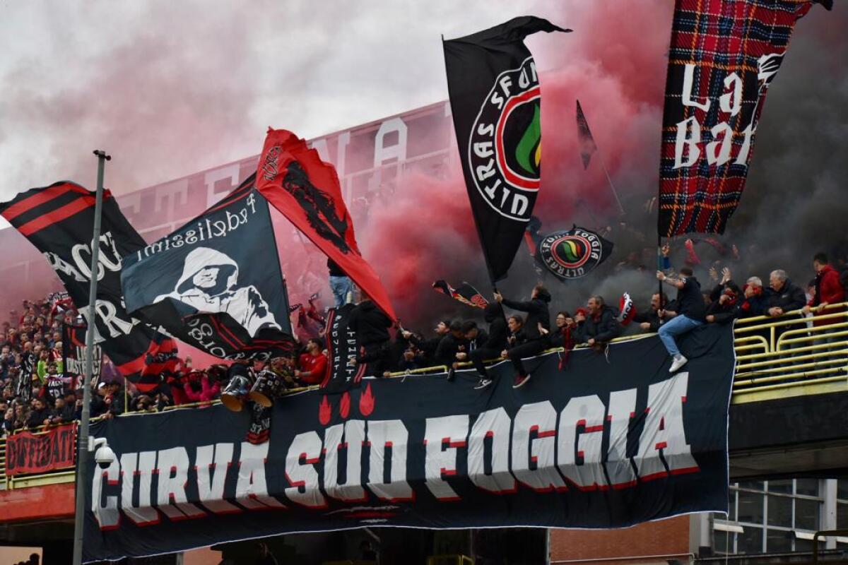 Foggia, 800 euro di multa alla società: ecco perché - Immagine in evidenza: uno scatto di Foggia 1-0 Virtus Entella (playoff Serie C 2021/2022) - crediti: foto di Luigia Spinelli