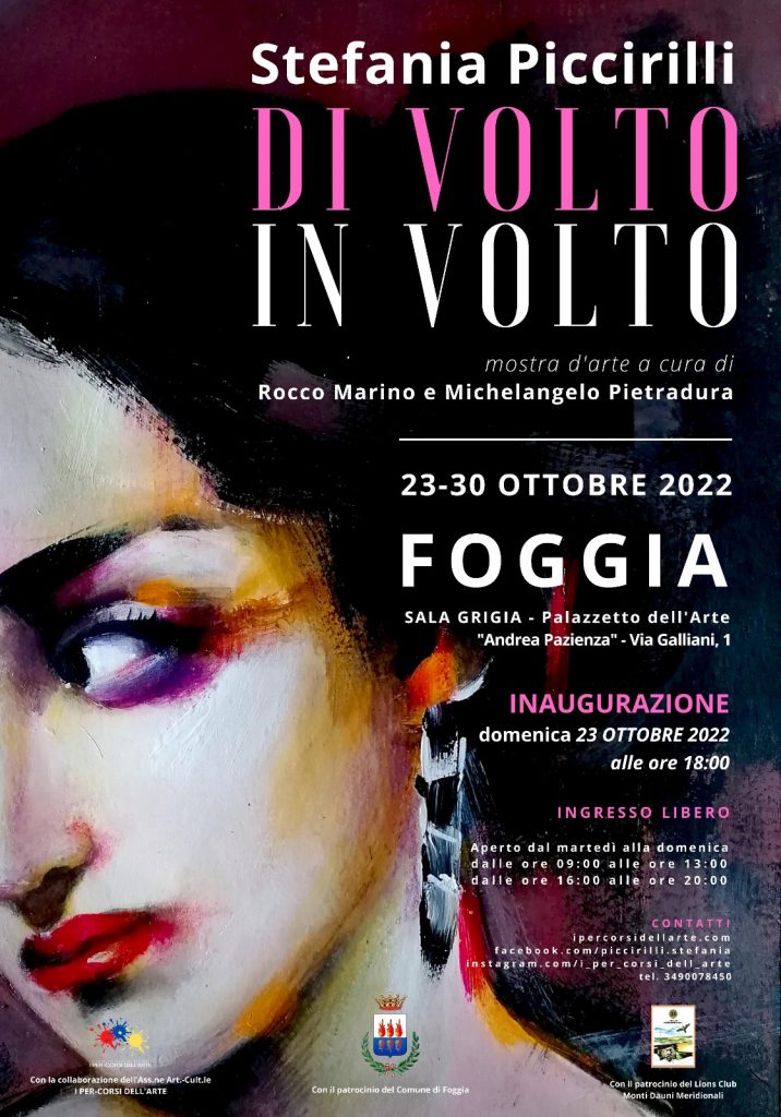 A Foggia la mostra di Stefania Piccirilli sui volti di gente famosa e non