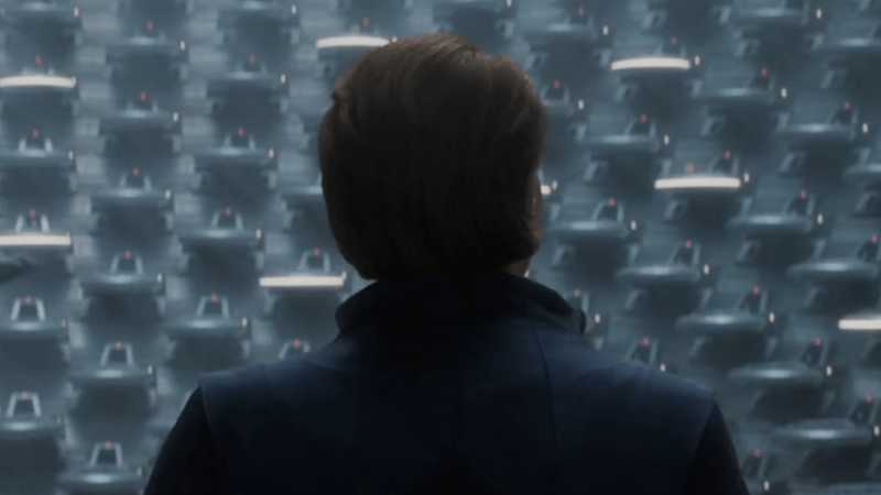 Mon Mothma nel Senato Imperiale di Coruscant