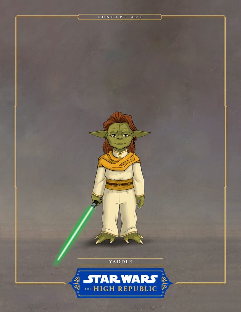 Concept art della giovane Yaddle