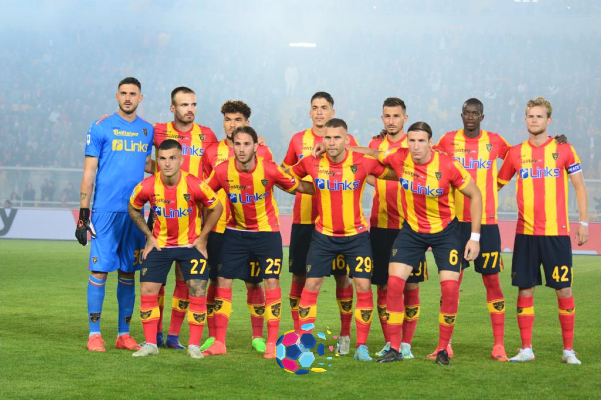 I titolari del Lecce durante Lecce-Juventus, foto di Pasquale Golia per lagoleada.it - RIPRODUZIONE RISERVATA